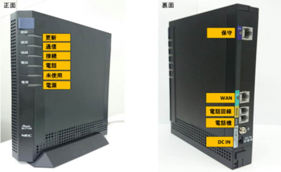 NEC PA-BL501VA　光サービス　ケーブルプラス電話専用機器（HGW）