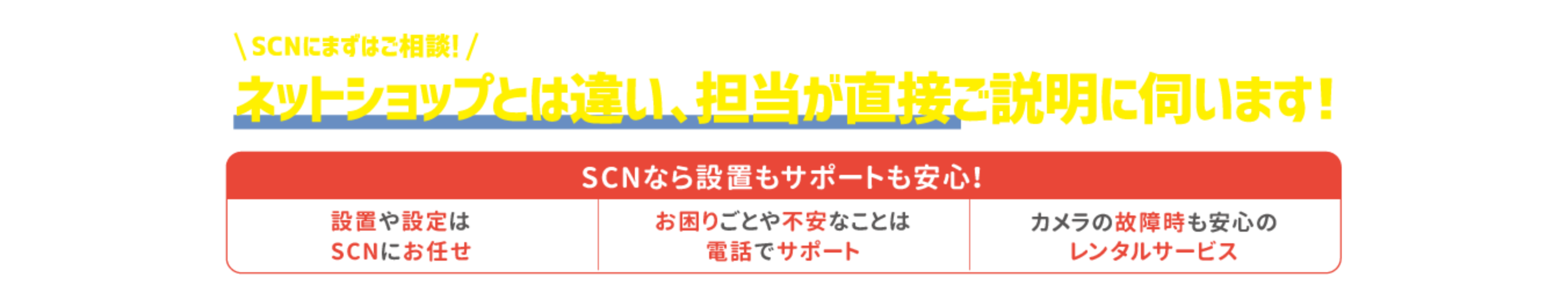 SCN防犯カメラのおトク